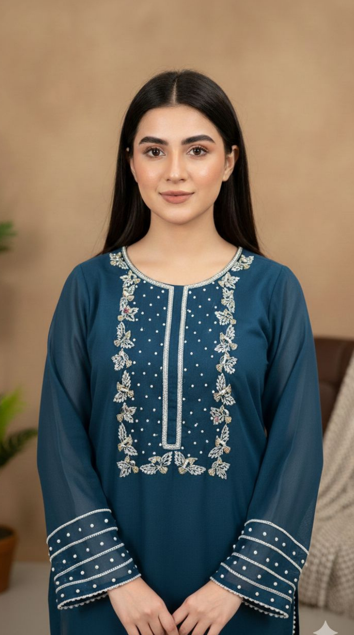 Butterfly Chiffon Dress